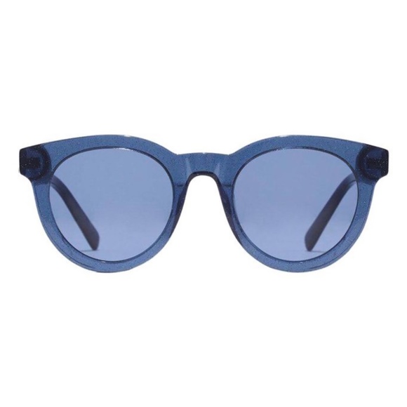 Madewell Blue Glitter Halliday Sunglasses - Picture 1 of 10